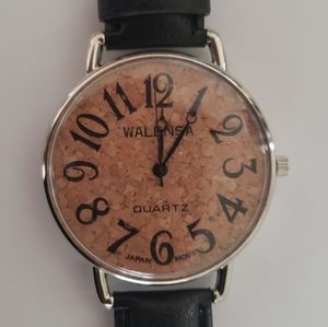 Novelty watch with a cork face!